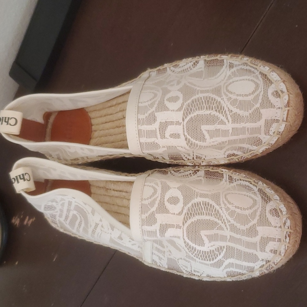 Chloe Flat Espidrills Shoes Ladies Size 10 Never Worn!